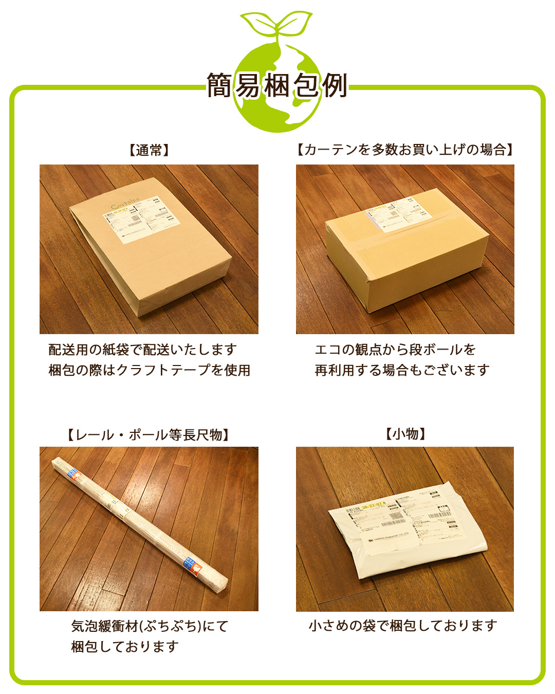 簡易梱包について