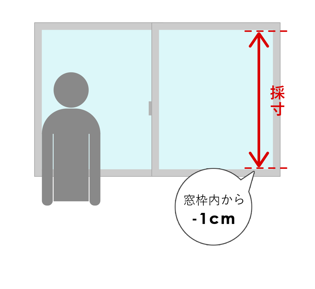 腰窓の丈（高さ）