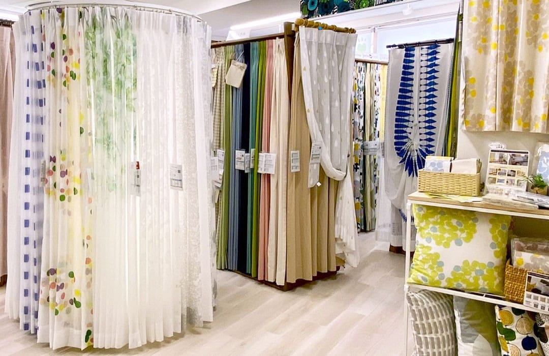 ショールーム自由が丘店の店内展示の様子