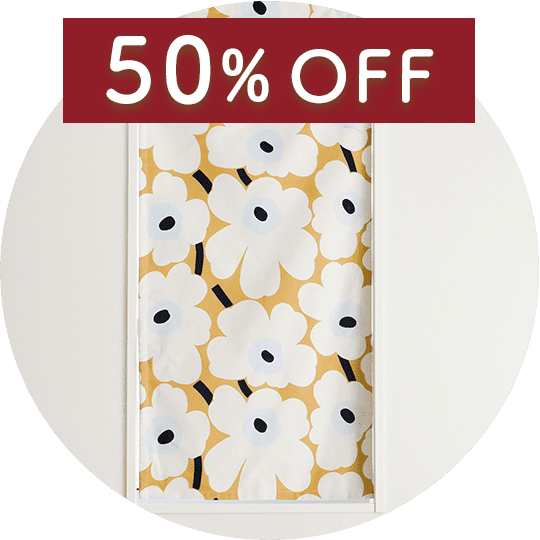 50%OFFマリメッコカフェカーテン