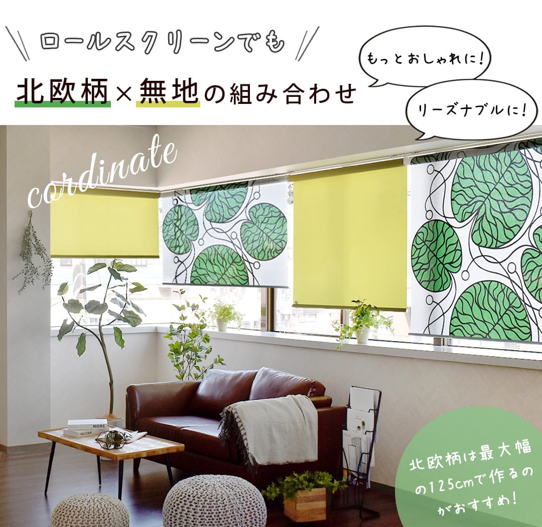 ボットナ&times;無地コーディネート