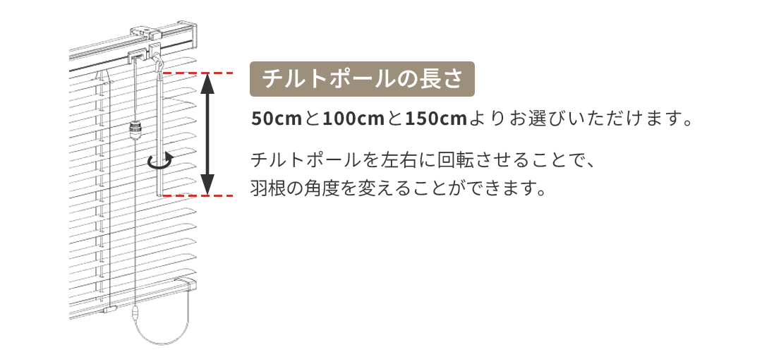 チルトポールの長さについて