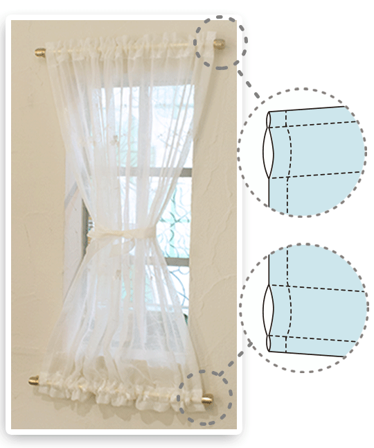 上下ポール通しの画像