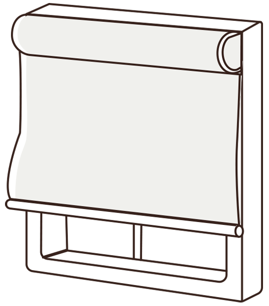 シェードカーテン正面付けの画像
