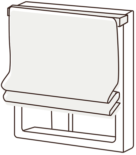 シェードカーテン正面付けの画像