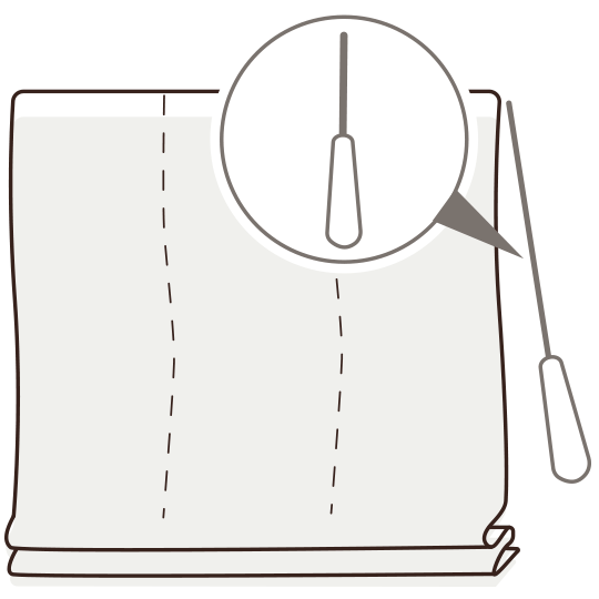 操作方法のループレス式画像