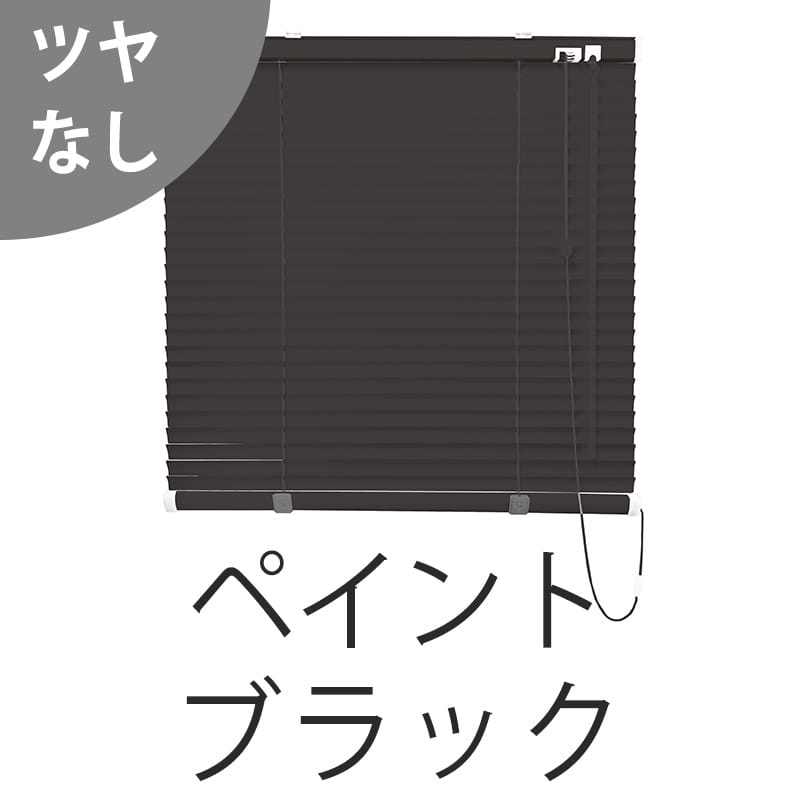アルミブラインド　標準（ペイントブラック）（ツヤなし）