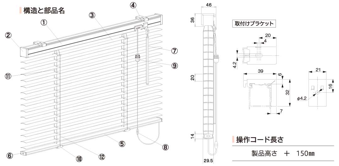耐水構造と部品名