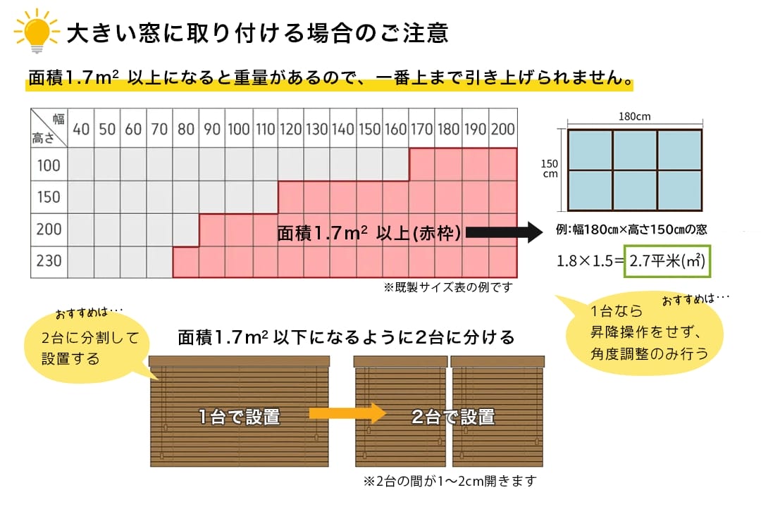 大きい窓はご注意ください