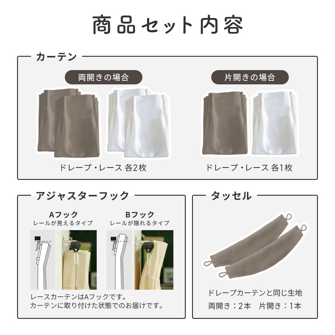 機能にこだわるカーテンレースセット「1級遮光・防炎オールワン+