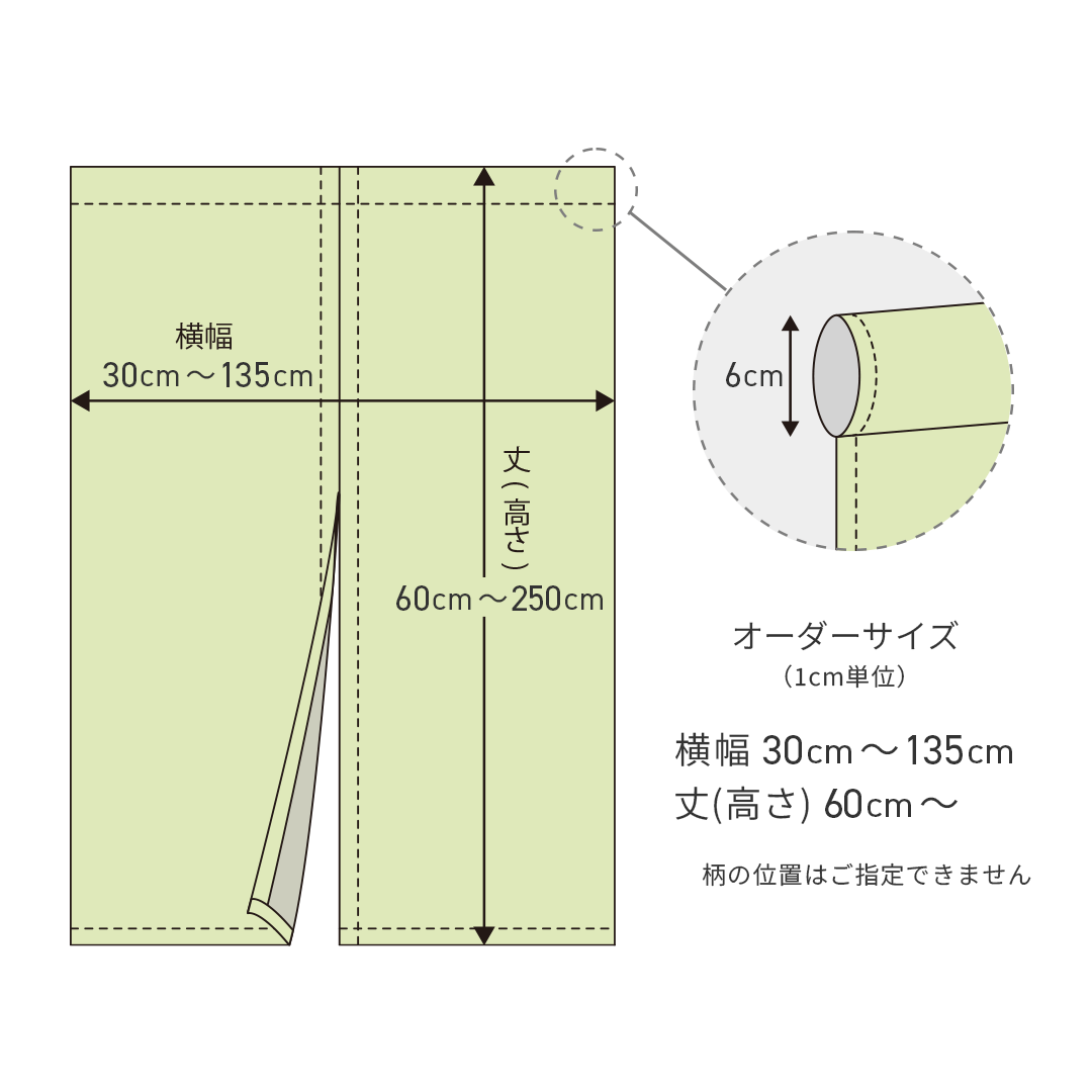 のれんオーダーサイズ