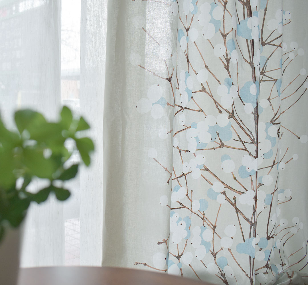 アウトレット10％OFF】北欧カーテン Marimekko ルミマルヤ（グレー