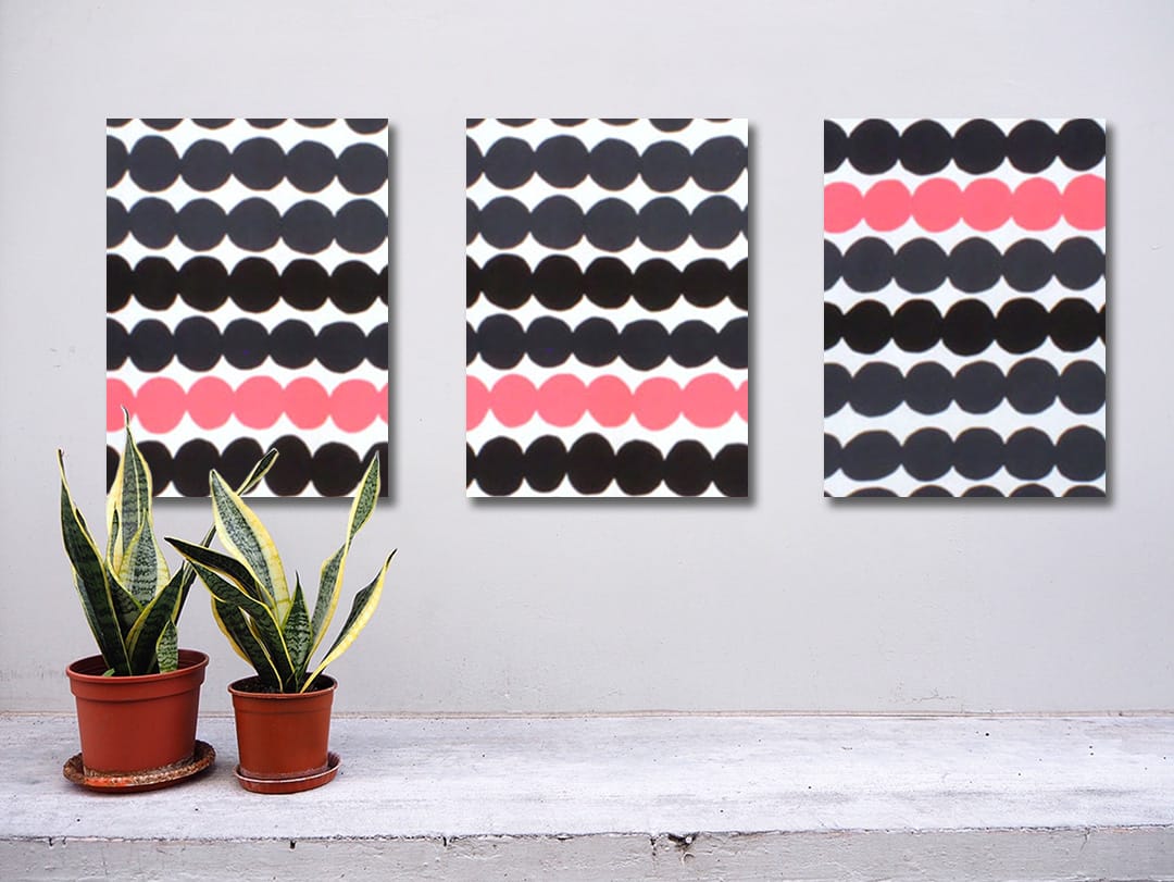 ラシィマット　ファブリックパネル 3枚セット