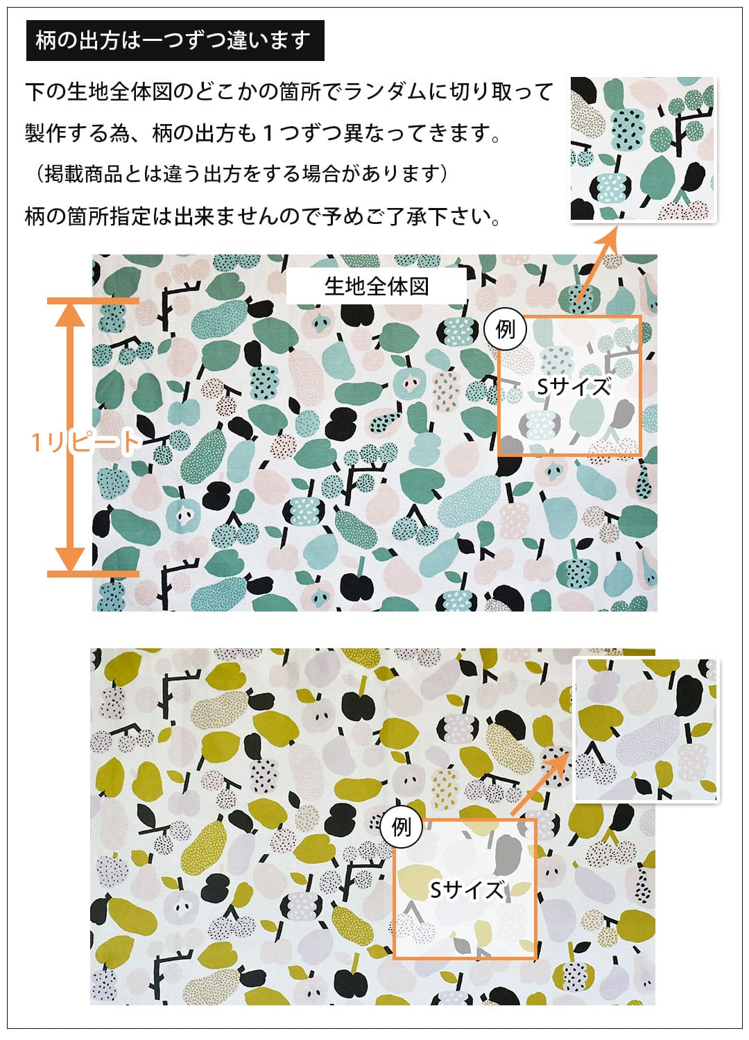 トゥッティフルッティ　ファブリックパネル