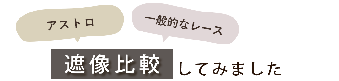 昼夜見えにくい遮像レースカーテンの外からの見え方比較