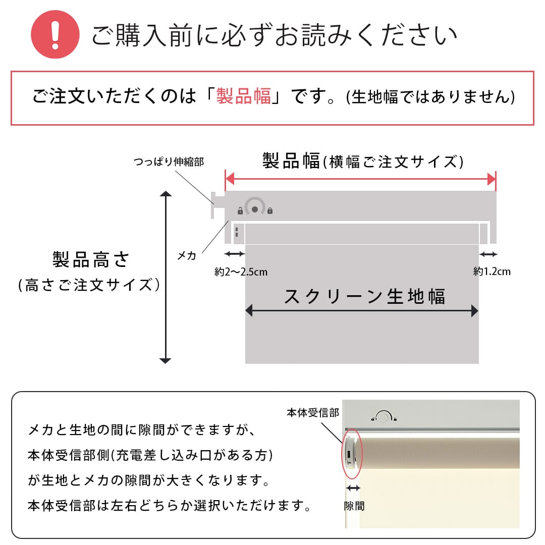 ご購入前に必ずお読みください
