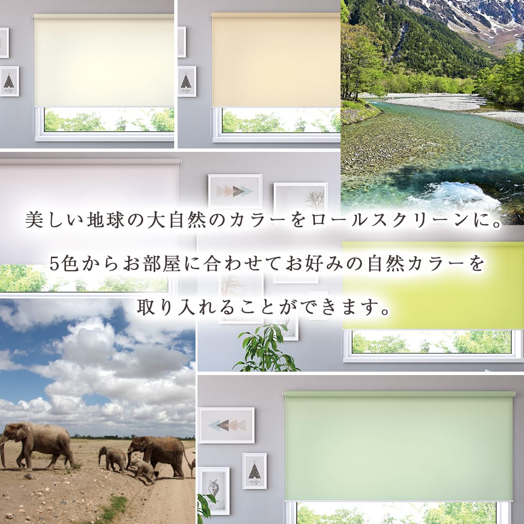 大自然のカラーをローススクリーンに