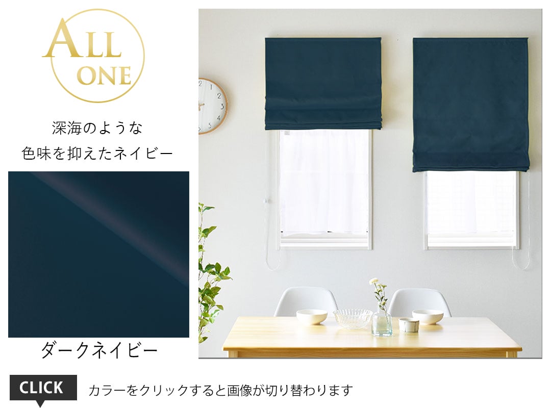 シェード オールワン ダークネイビー