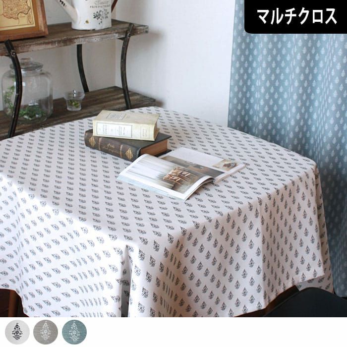 フレンチカントリー風のデザイン生地でつくるフリークロス| カーテン
