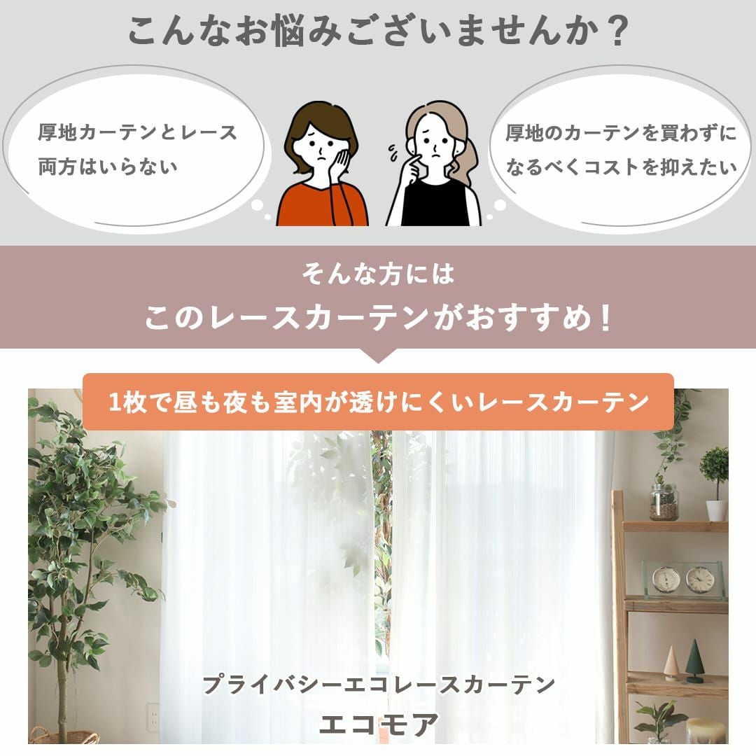 オーダーサイズで翌日出荷！遮像・UVカット・遮熱プライバシーレース