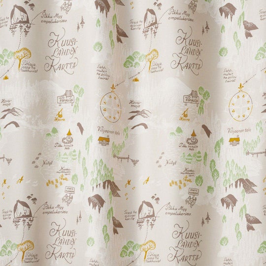 ムーミン谷の地図(アイボリー)