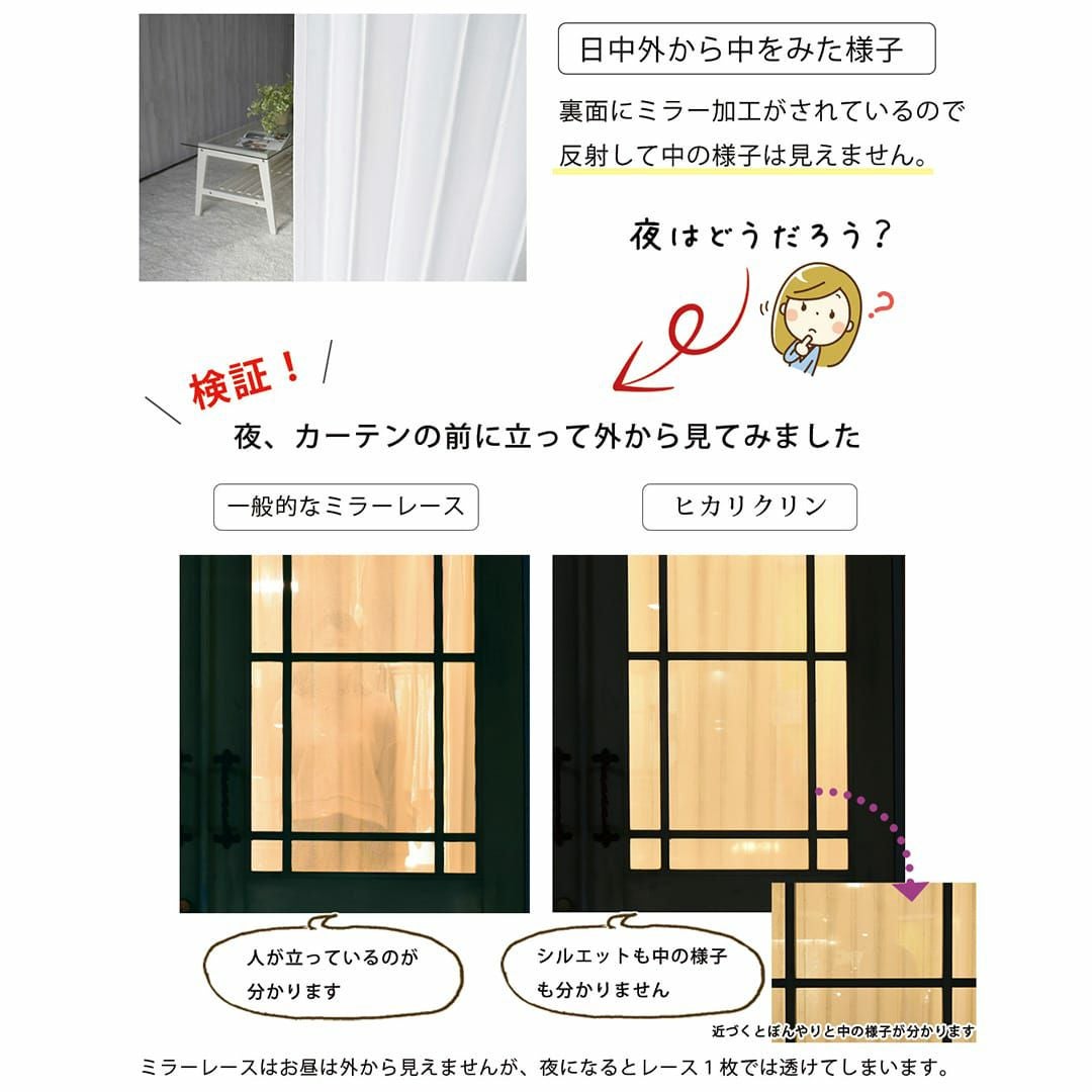 光触媒で消臭抗菌効果のあるレースシェードカーテン | カーテン通販
