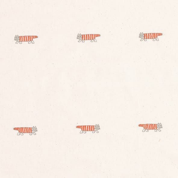 マイキー刺繍ドレープ(オレンジ)