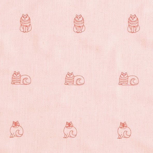 スケッチ刺繍ドレープ(ピンク)