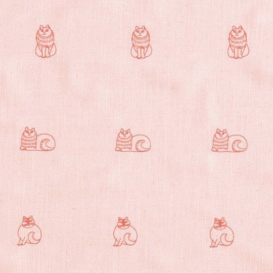 スケッチ刺繍ドレープ(ピンク)