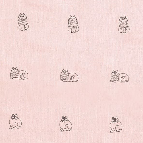 スケッチ刺繍ドレープ(グレー)