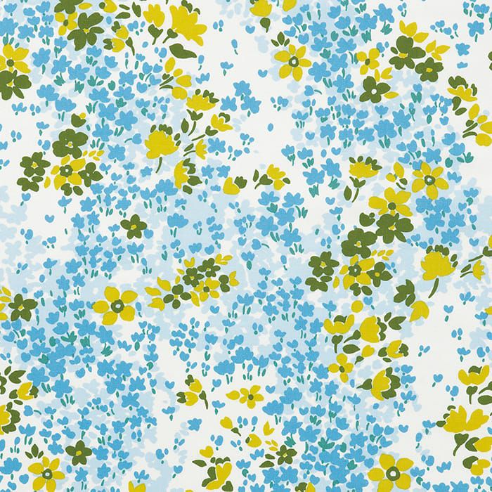森の中のオアシスのように癒やされる花柄カフェカーテン| カーテン通販