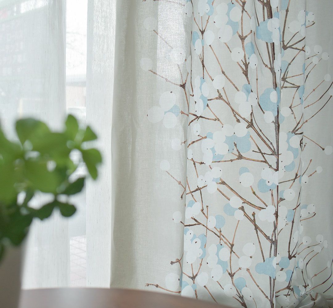 アウトレット10％OFF】北欧カーテン Marimekko ルミマルヤ（グレー