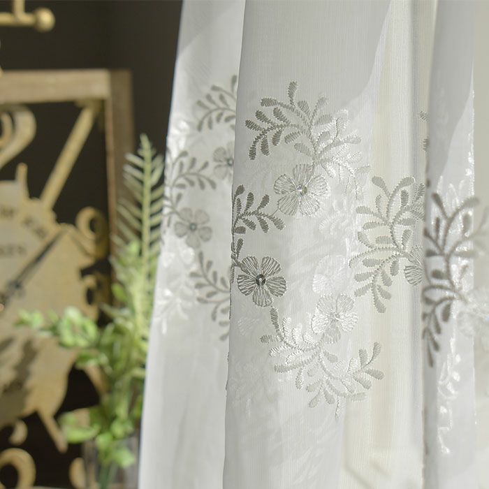 アウトレット20％OFF】トルコレース ジュリアシルバー｜幅158cm×丈