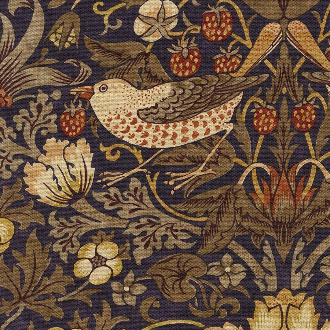 英国カーテン「イチゴドロボウ」｜William Morris ウィリアム・モリス