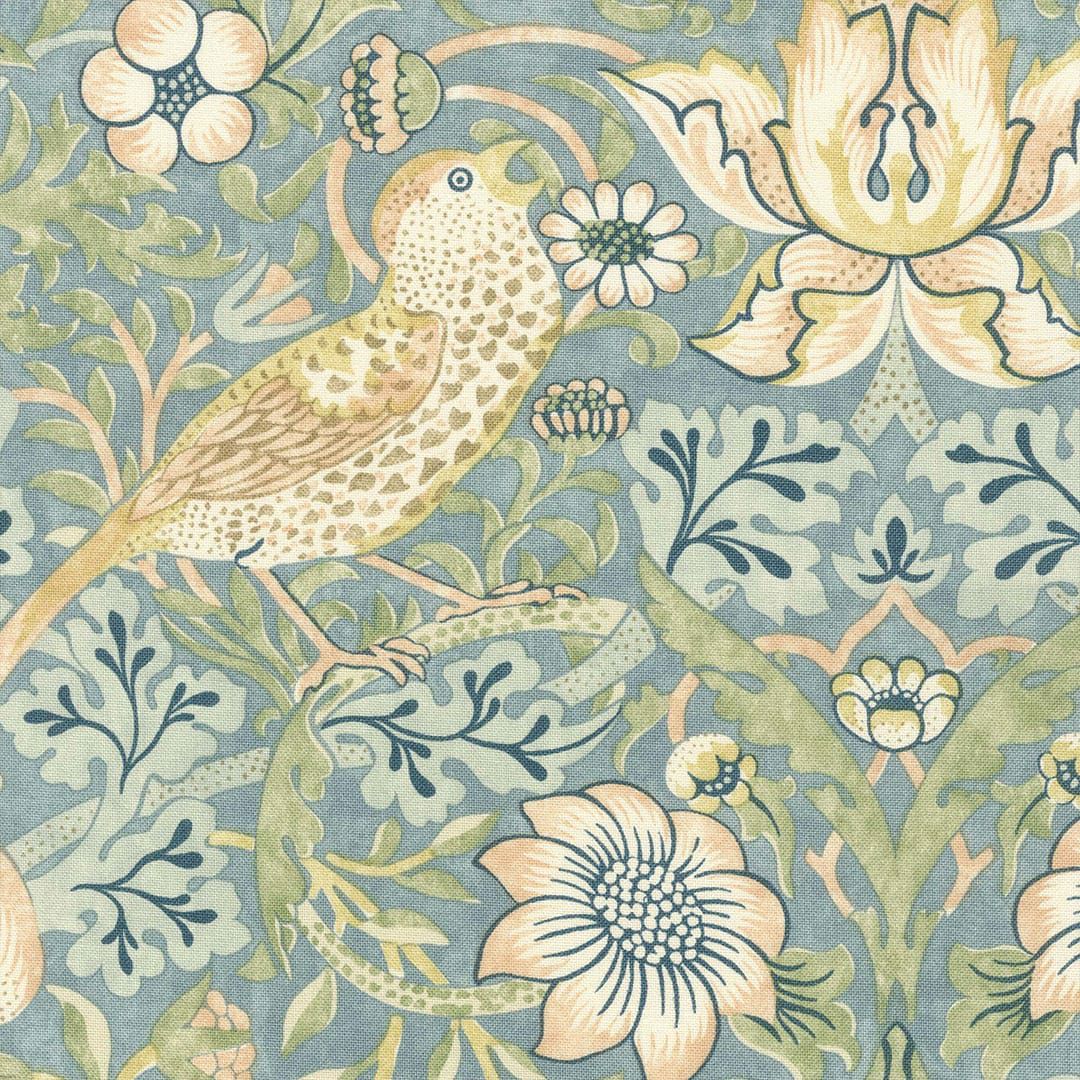 英国シェードカーテン「イチゴドロボウ」｜William Morris ウィリアム