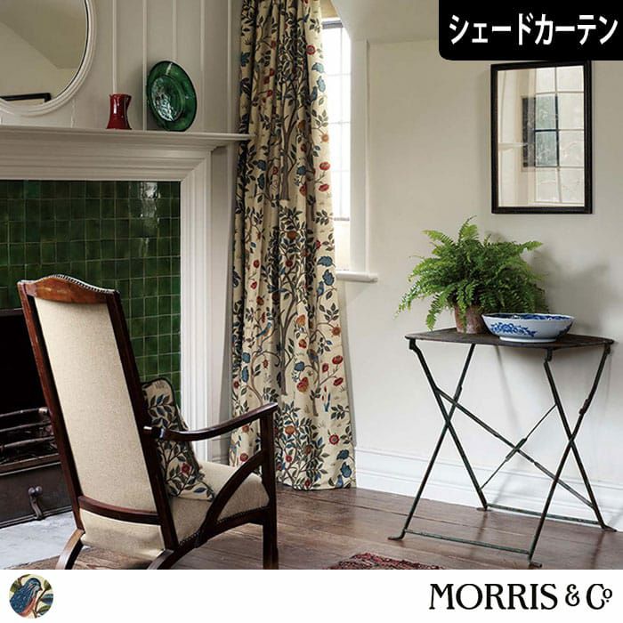 ラバレレ　『モリス・ケルムスコットツリー』シアーカフェカーテン・オーダー 英国シェードカーテン「ケルムスコットツリー」｜William Morris