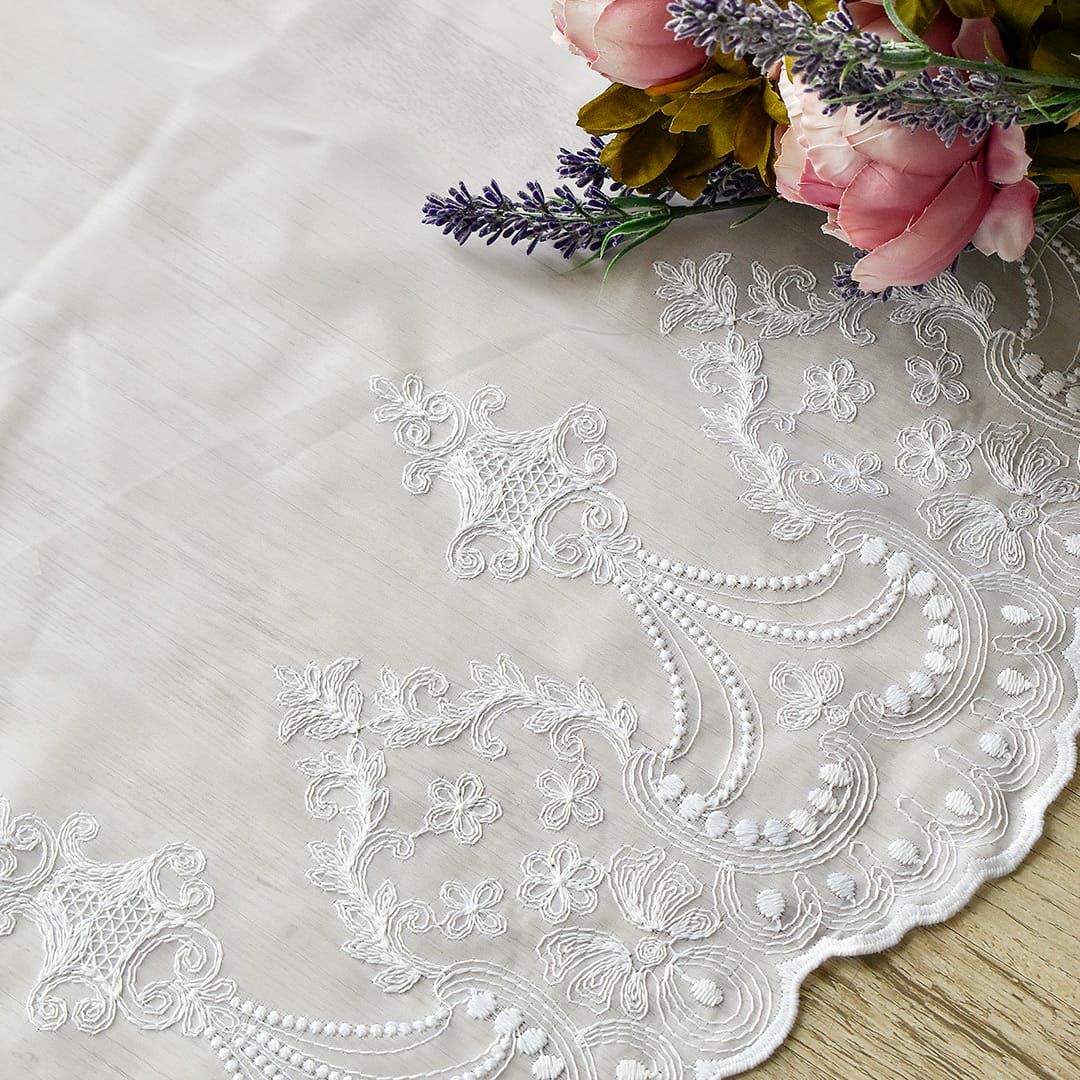 既製サイズ トルコ刺繍レースカフェカーテン】ケイティ、ジェーン