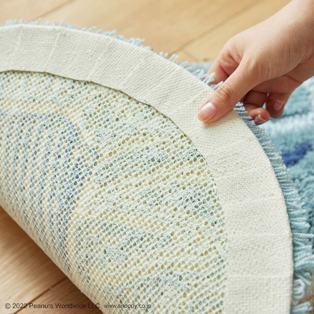 スヌーピーの兄弟のマット「アンディ＆オラフマット」(45cm×70cm