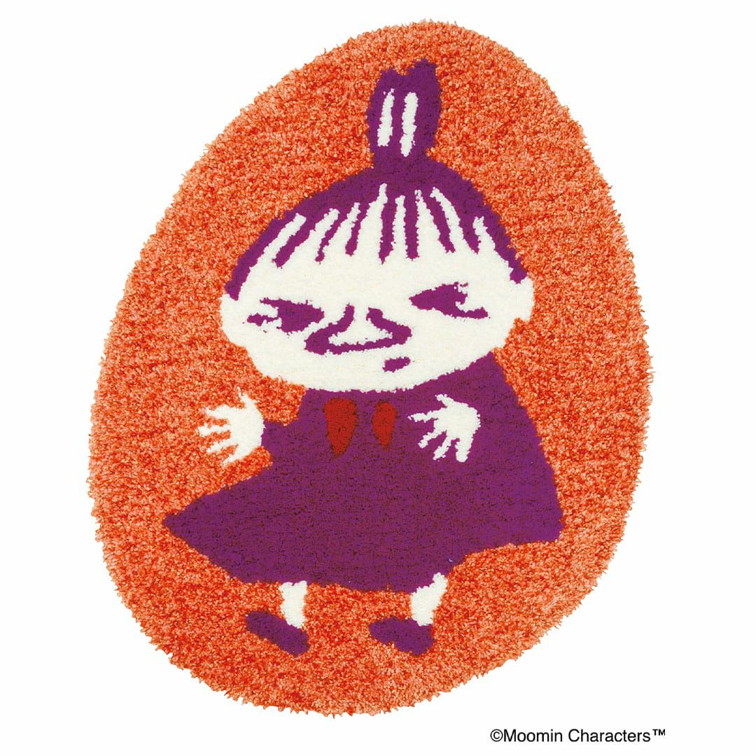 希少 ワイズフォーリビング ムーミン リトルミイ ドットコート フリー 未使用級 ムーミンコラボ】 リトルミイ刺繍 ブークレーシャギー無地ストール