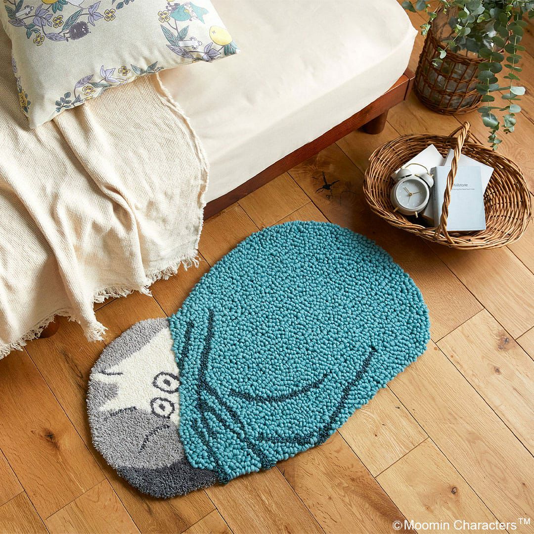 防ダニ加工もついた日本製マット「眠れないムーミンマット」(45cm×75cm