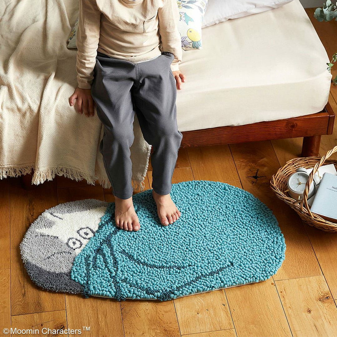 防ダニ加工もついた日本製マット「眠れないムーミンマット」(45cm×75cm