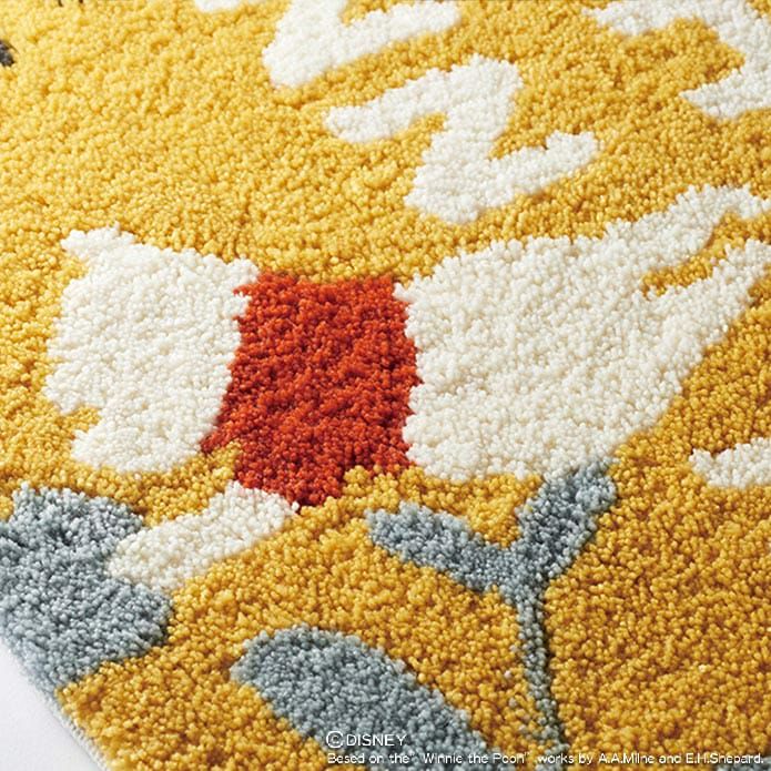 防ダニ加工、滑り止め加工もついた日本製マット(50×80cm)｜POOH（プー）