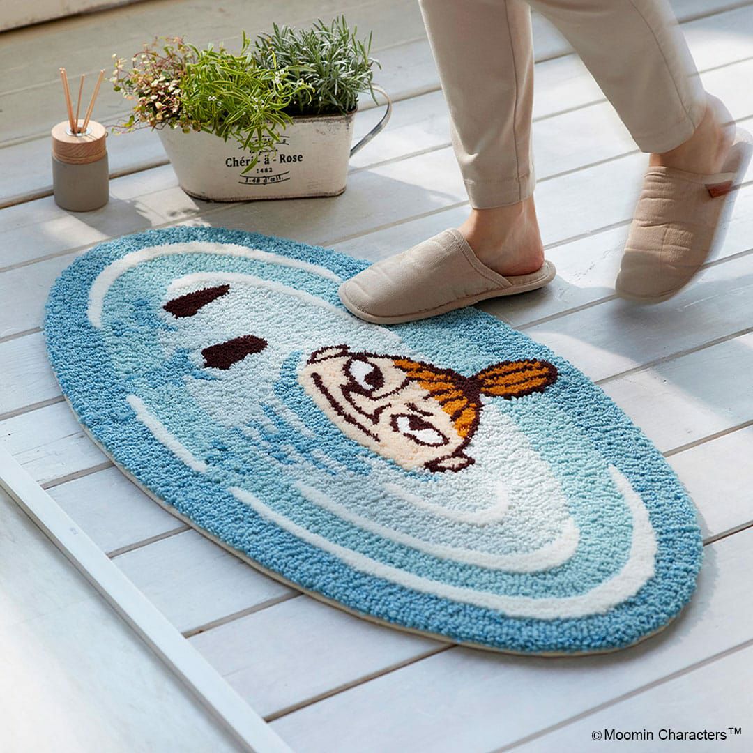 防ダニ加工もついた日本製マット「ぷかぷかリトルミイ」(48cm×90cm
