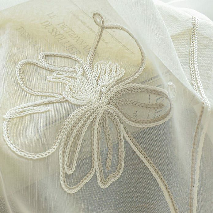 刺繍柄トルコレースの生地売り｜ カーテン通販専門店カーテンズ
