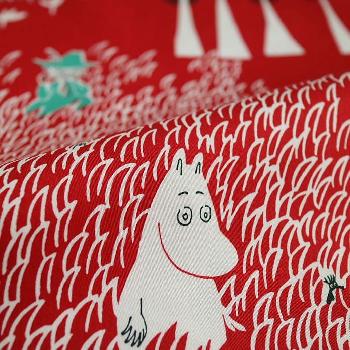 ここにいるよ（ムーミン）｜北欧カフェカーテン｜140cm×52cm｜QUARTER