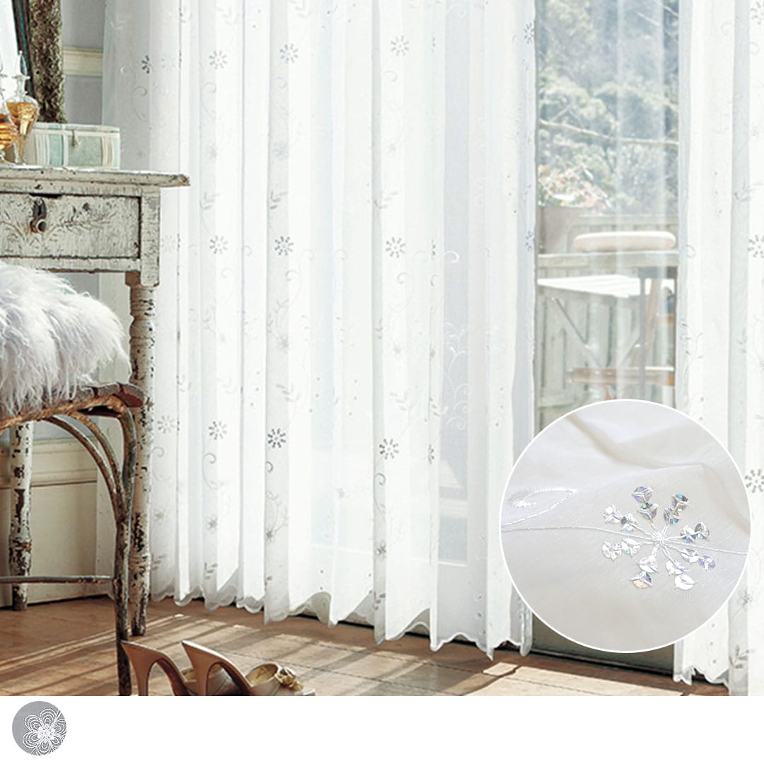 サラグレース Chez moiカーテンOrganza Basicグレージュ Chez moiカーテンOrganza Basicグレージュ140x220cm