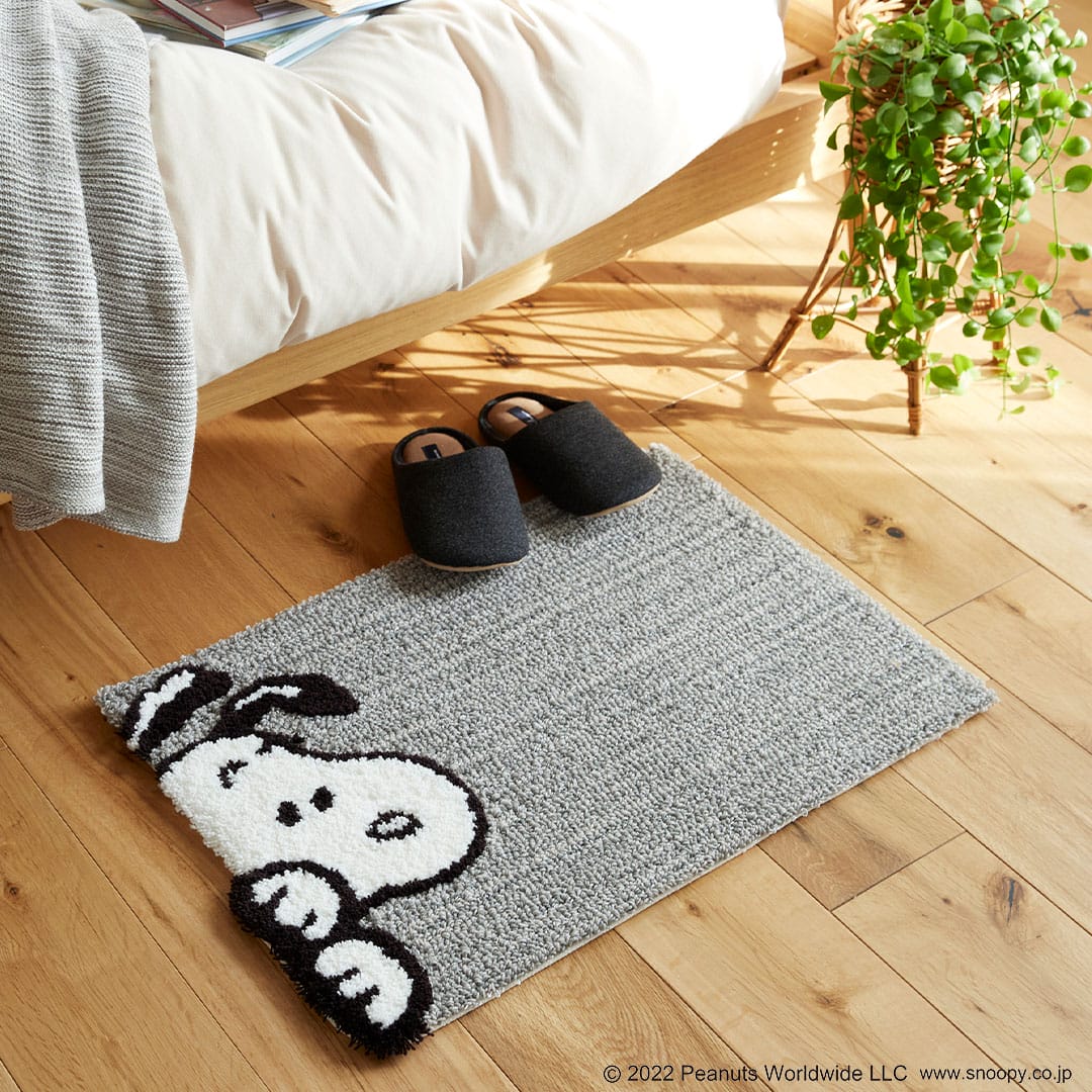 スヌーピーの兄弟のマット「アンディ＆オラフマット」(45cm×70cm